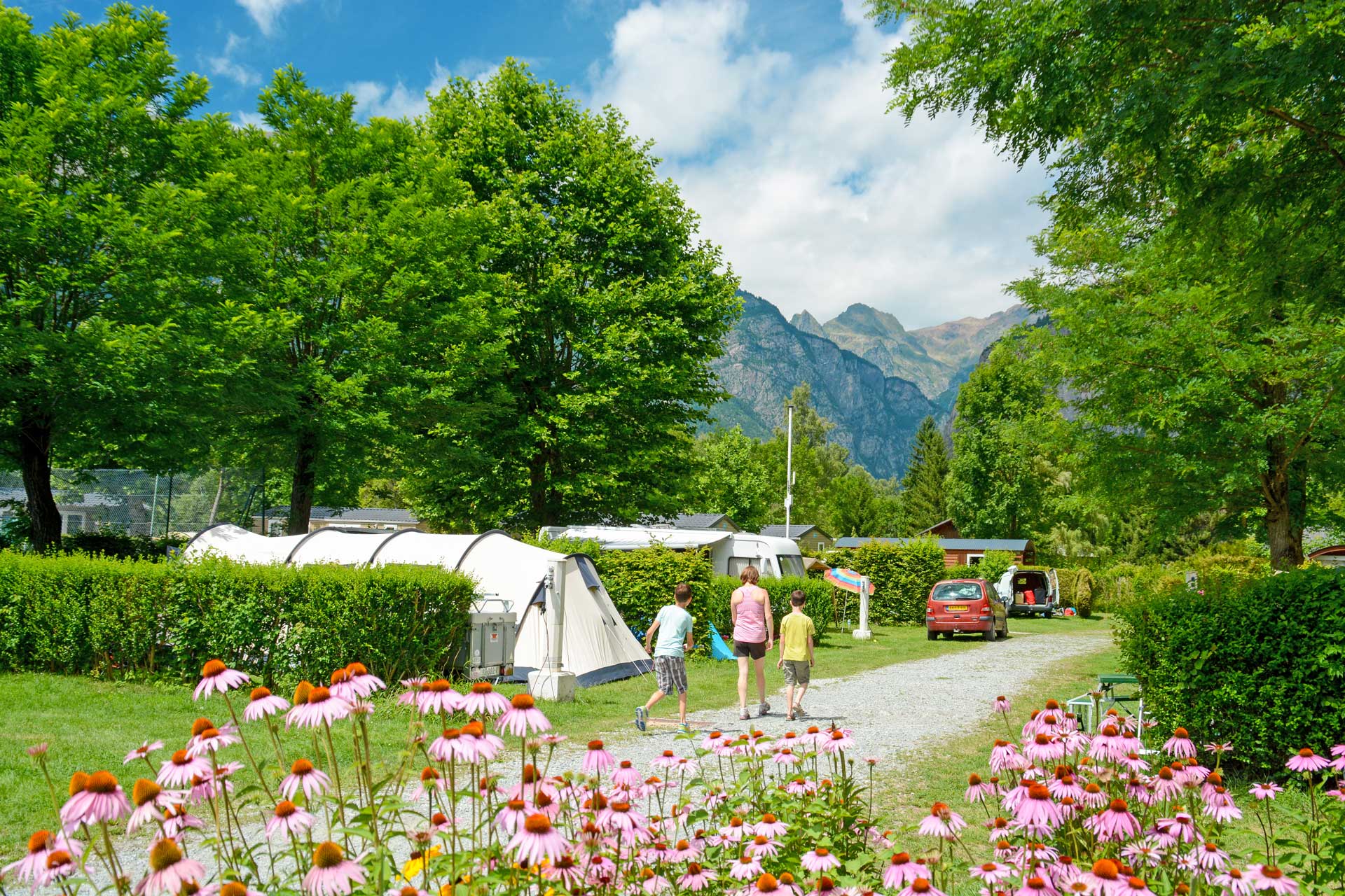 camping dans les alpes